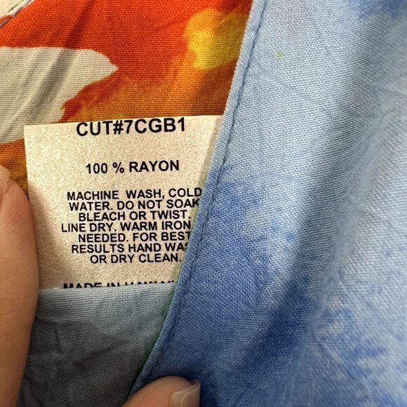 Jams World Hawaii Ravishing Floral V-Neck Rayon Tank Dress Womens Small STAINS - Picture 4 of 11